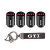 VEMZG1 Car Tire Wheel Valve Caps Cover Suede Car Key Chain Ring Keychain For VW R GTI Polo Golf Passat Tiguan Arteon Touareg ID.3 Jetta
