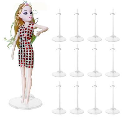 15 Pcs Doll Holding Stands For 1/6 30cm Doll Wait Supports Display Racks Transparent Racks Acssories For 12 Inches