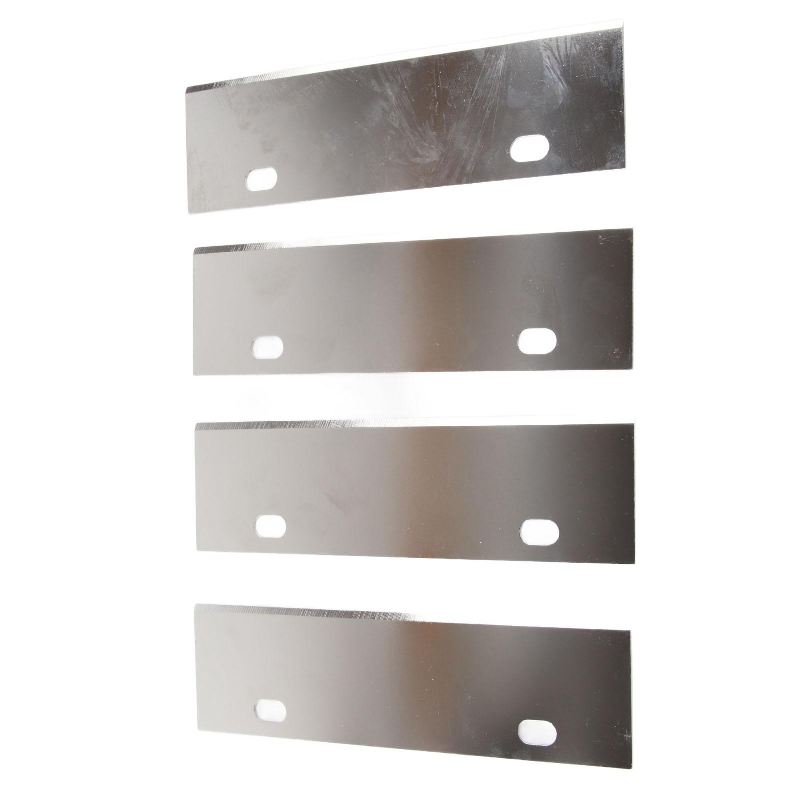 

4PCS Grill Scraper Blades Stainless Steel Heavy Duty Griddle Scraper Replacement Blade Accessories for Outdoor BBQ