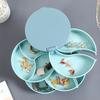 Multifunctional Rotating Jewelry Storage Box, 4 Layer Storage with Mirror Storage Box, Earrings Necklace Jewelry Dust-proof Box