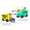 Pull Back Transformable Car Toy Double-Sided Pull Back Trucks Inertia Engineering Vehicle  Kids