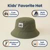 New Label-Stitched Embroidered Fishing Hat for Babies and Children Suitable for Children Aged 2 to 8. Provides Uv Protection and