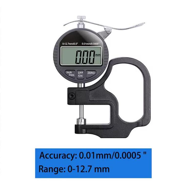 Digital Micrometer Thickness Gauge Width Measuring Tool Electronic Thickness Meter Measure Thickness Of Paper Cloth Metal 0.01mm