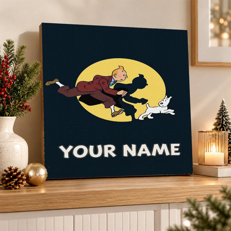 Tintin Custom Name Text 5D Diamond Painting Kit DIY Full Drill Diamond Art Decoration