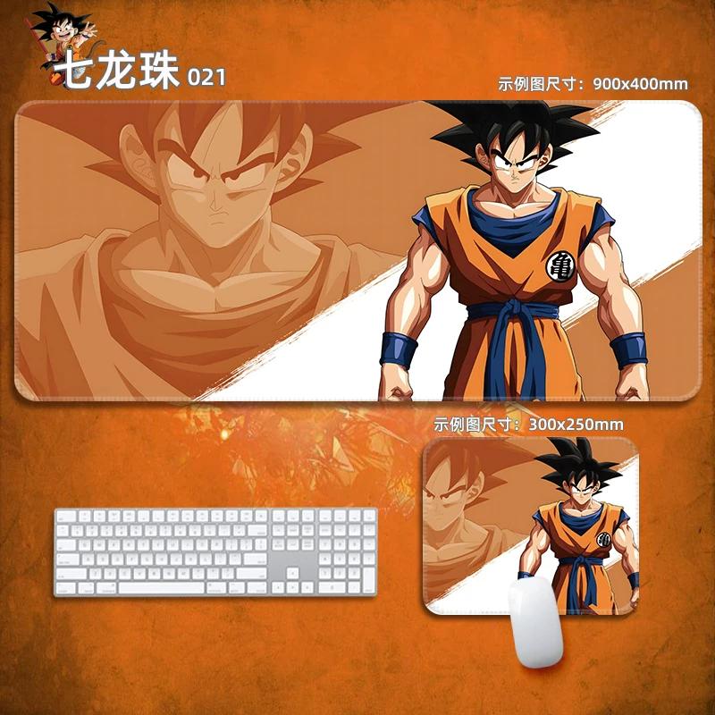 Anime Mauspads Drachenball Leder-Mauspad Nachhaltig Kleiner Junge Handgelenkstütze Tastaturunterlage Tischmatte Son Goku Animation Dekorative Tischdecke