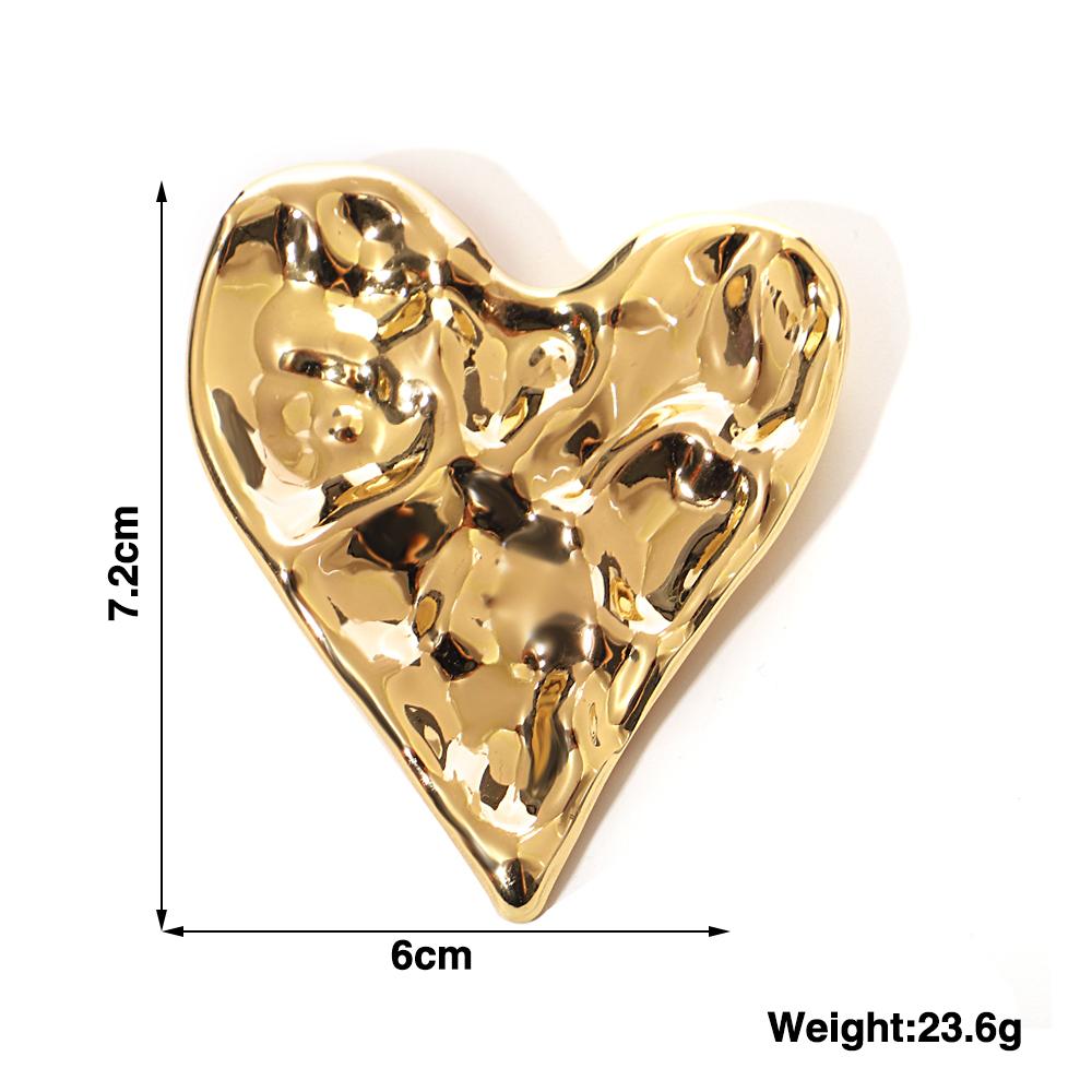 

Greatera Необычная Плиссированная Брошь в Форме Сердца для Мужчин и Женщин из Нержавеющей Стали, Корсаж, Нишевая Булавка, Аксессуары для Костюма, Свитера, Ювелирные Изделия