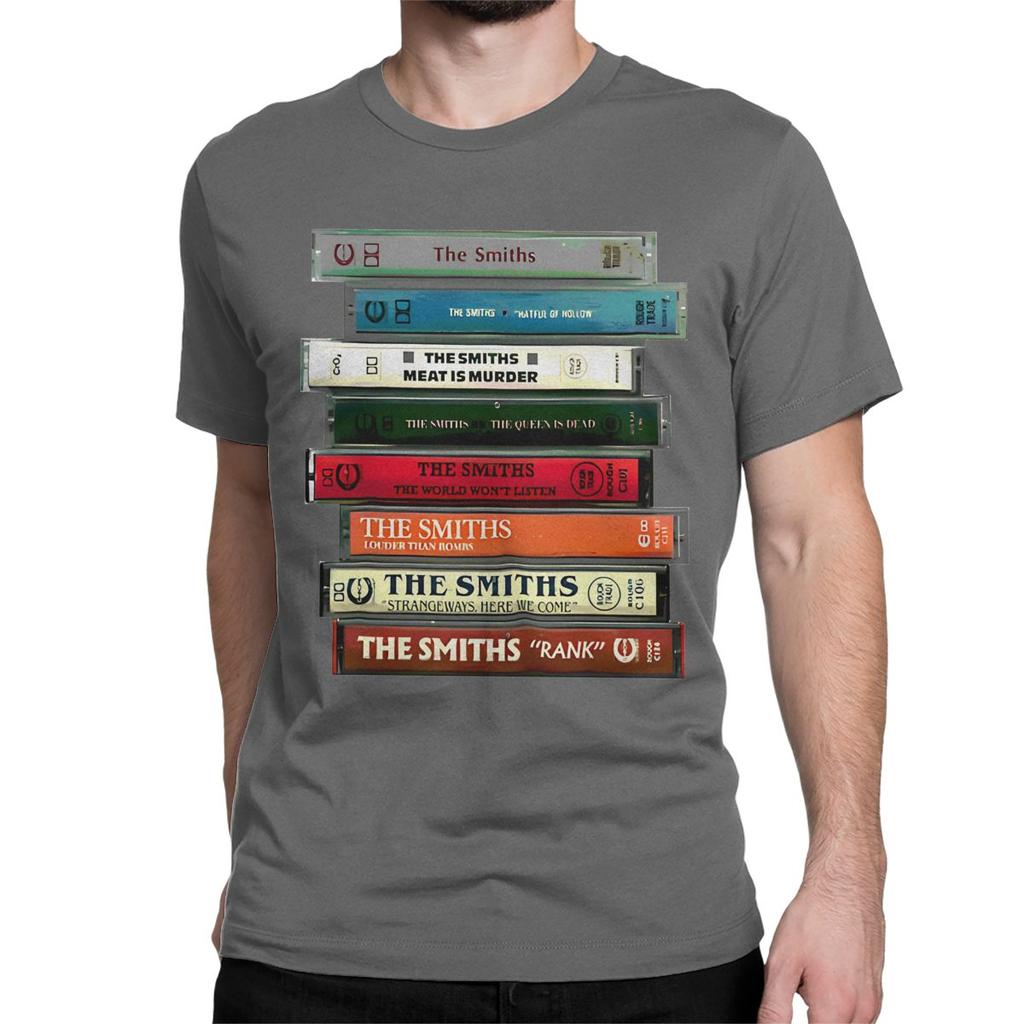 The Smiths Cassettes T-Shirt for Men Women Indie Punk Rock Band Fashion Cotton Tees Round Neck Short Sleeve T Shirt Classic Tops
