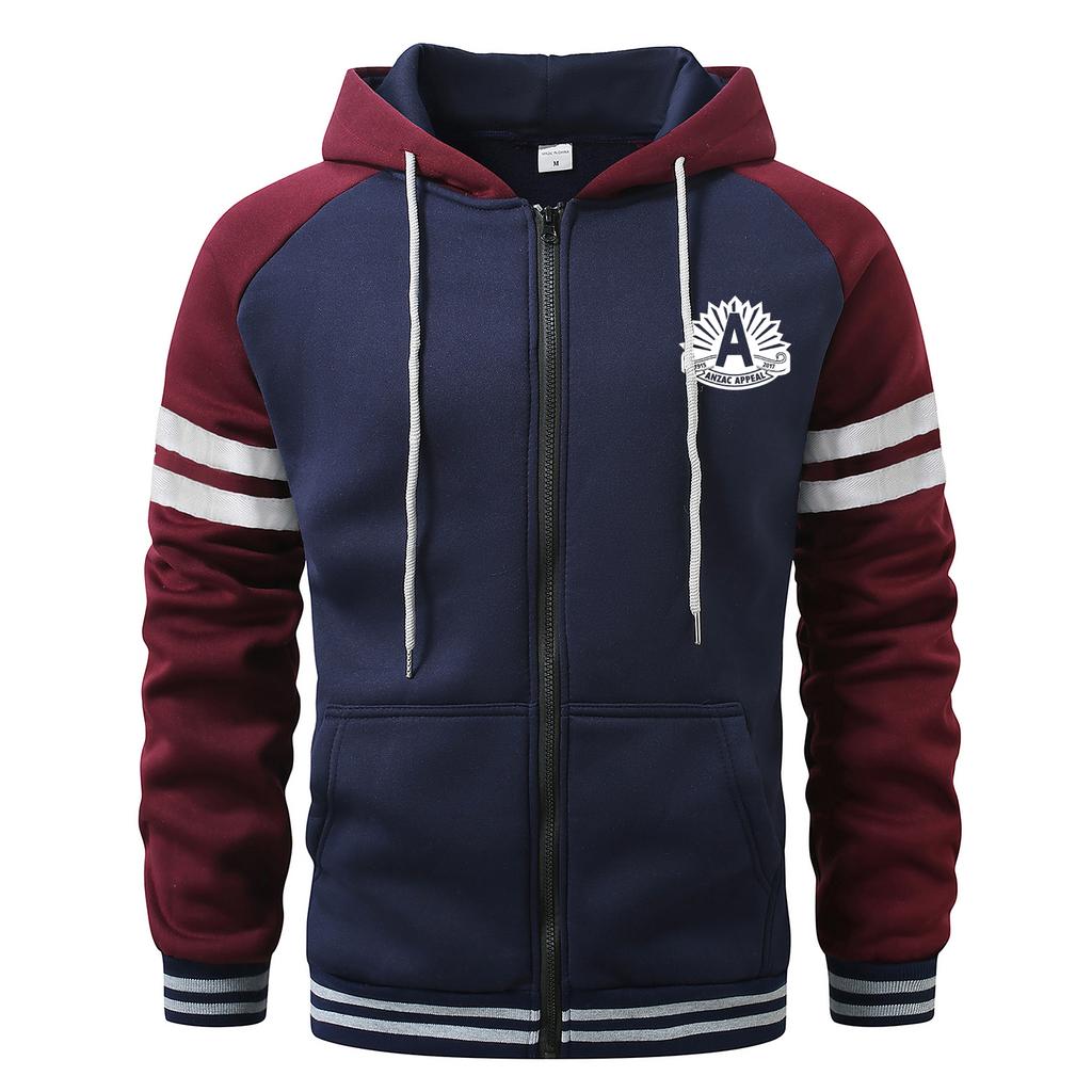 "A"Hoodies for Men Cardigan Zip Hoodies Hooded Pocket Sports&Outdoor Men's Fashion Hoodies & Sweatshirts Streetwear Casual  Men's Coats