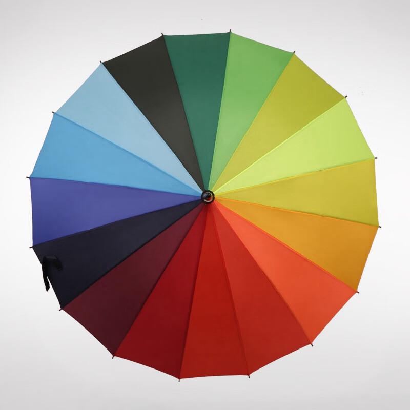 YUBAO Large 16-Rib Semi-Automatic Straight Umbrella