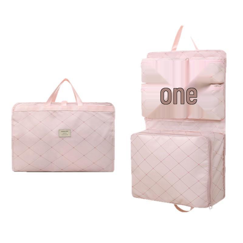 Compact 7-in-1 Hanging Travel Organizer: Large Capacity for Underwear and Clothes