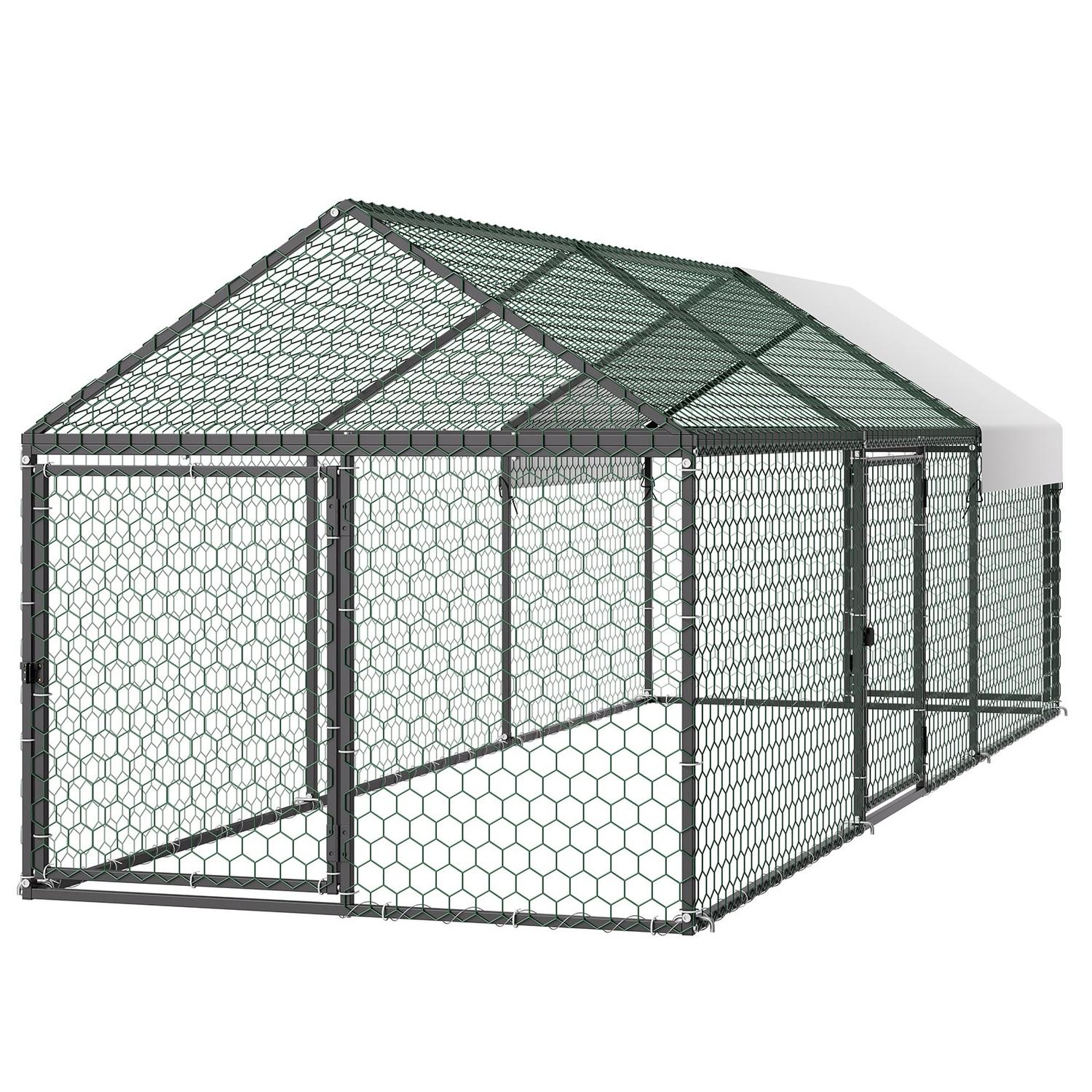 Metal Chicken Coop for 6-8 Chickens