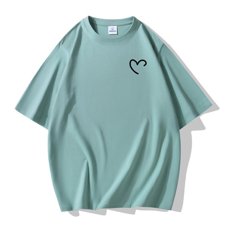 Einfaches Design Herren Kurzarm T-Shirt 100% Baumwolle Freizeit-Tee Große Größe