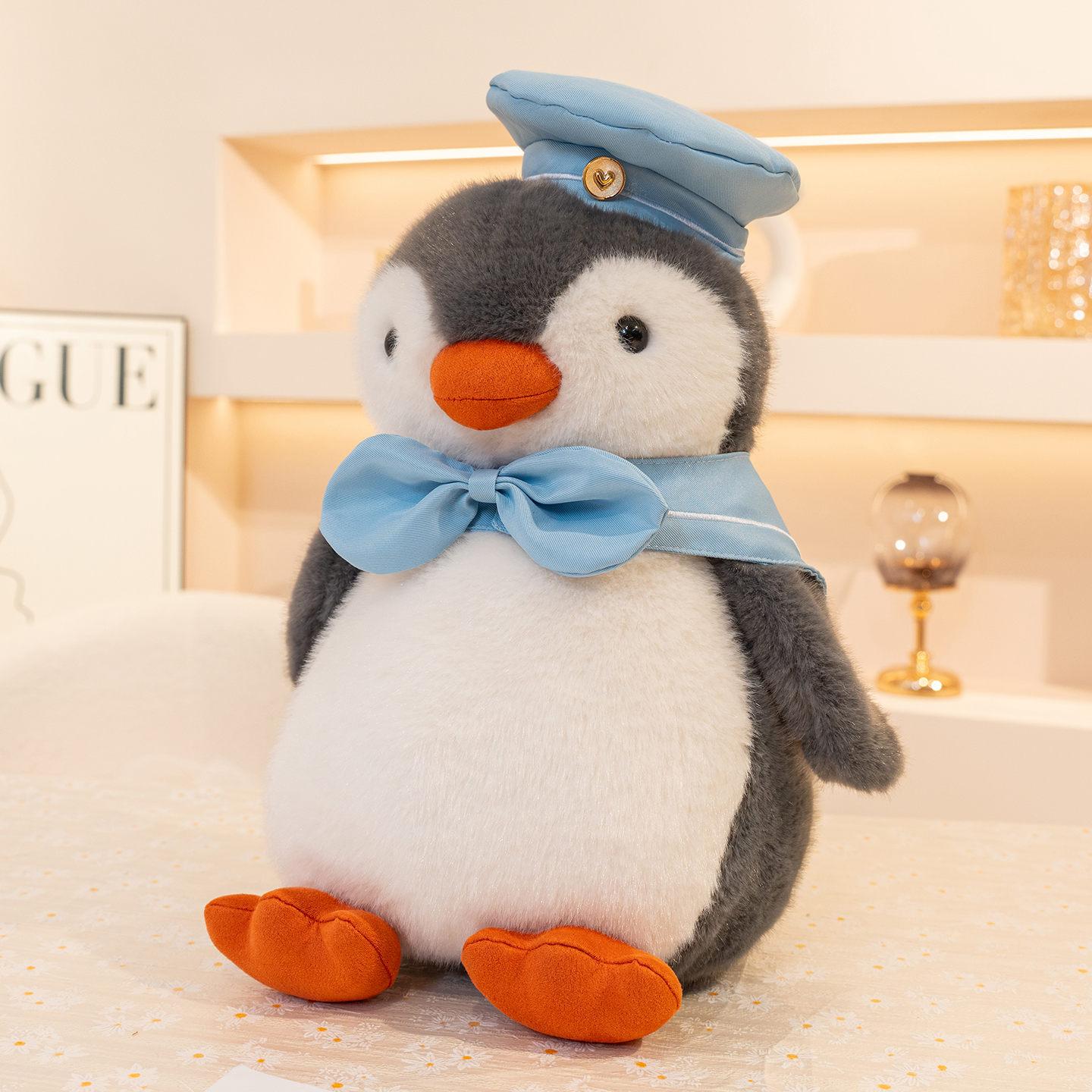 

Cute Navy Little Penguin Plush Toy Doll Soothing Doll Healing Ragdoll Children s Birthday Gift Female 25cm/0.2kg