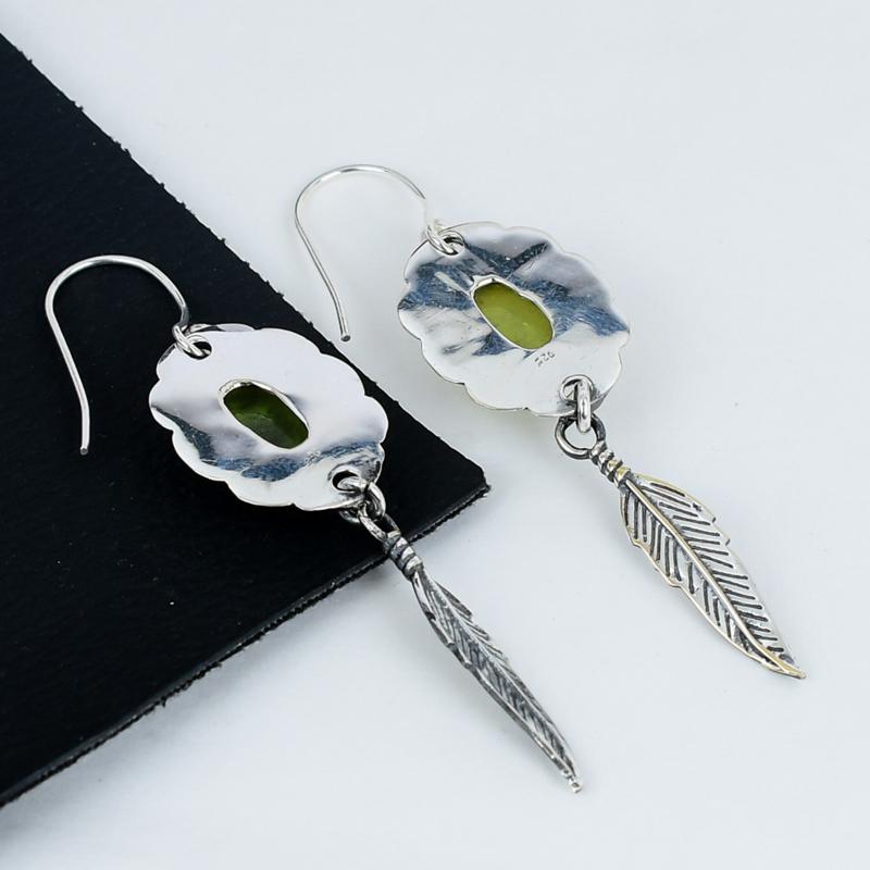 Australian Triplet Opal Gemstone Earrings, 925 Sterling Silver Earring, Handmade Boho Silver Jewelry Dangle Earrings, Mother's Day Gifts