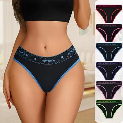 6Pcs Sexy Women Panties Soft Cotton Underpants Black Underwear Girls Briefs Female Breathable Stretch Panty Female Lingerie XS-L