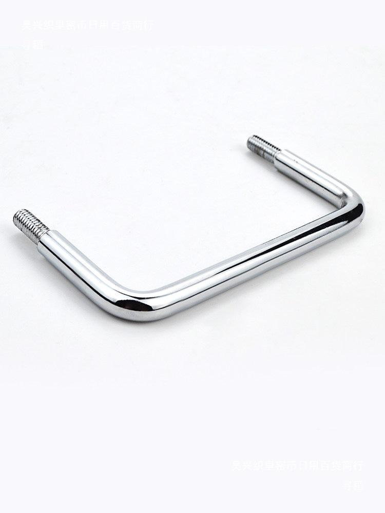 LS507 Solid Handle External Thread Pull Handle for Cabinets and Doors, Carbon Steel and 304 Stainless Steel