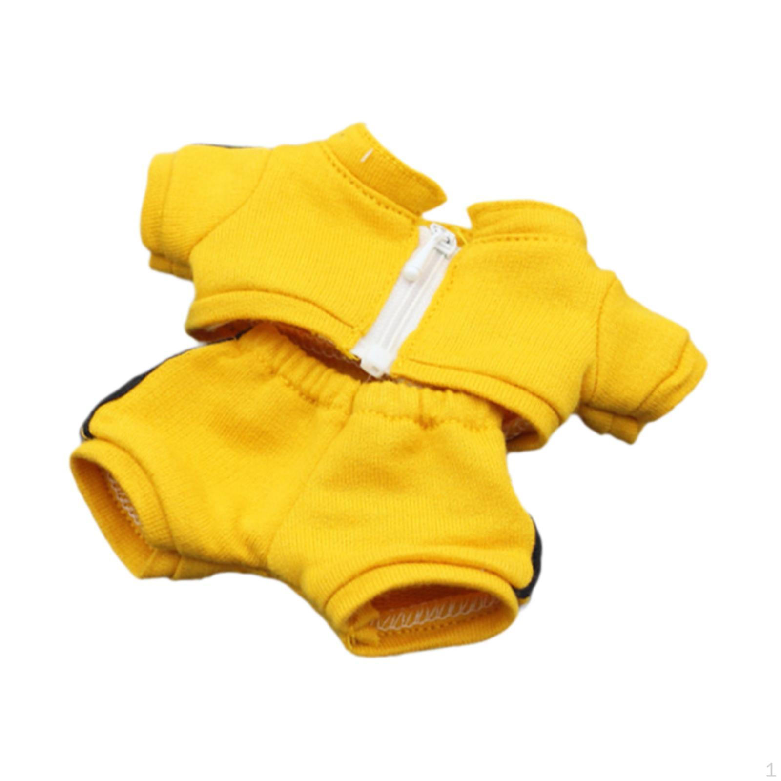 

17 см комплект одежды подвеска наряды создайте свое собственное очаровательное украшение топ и брюки ручной работы повседневная одежда жёлтый