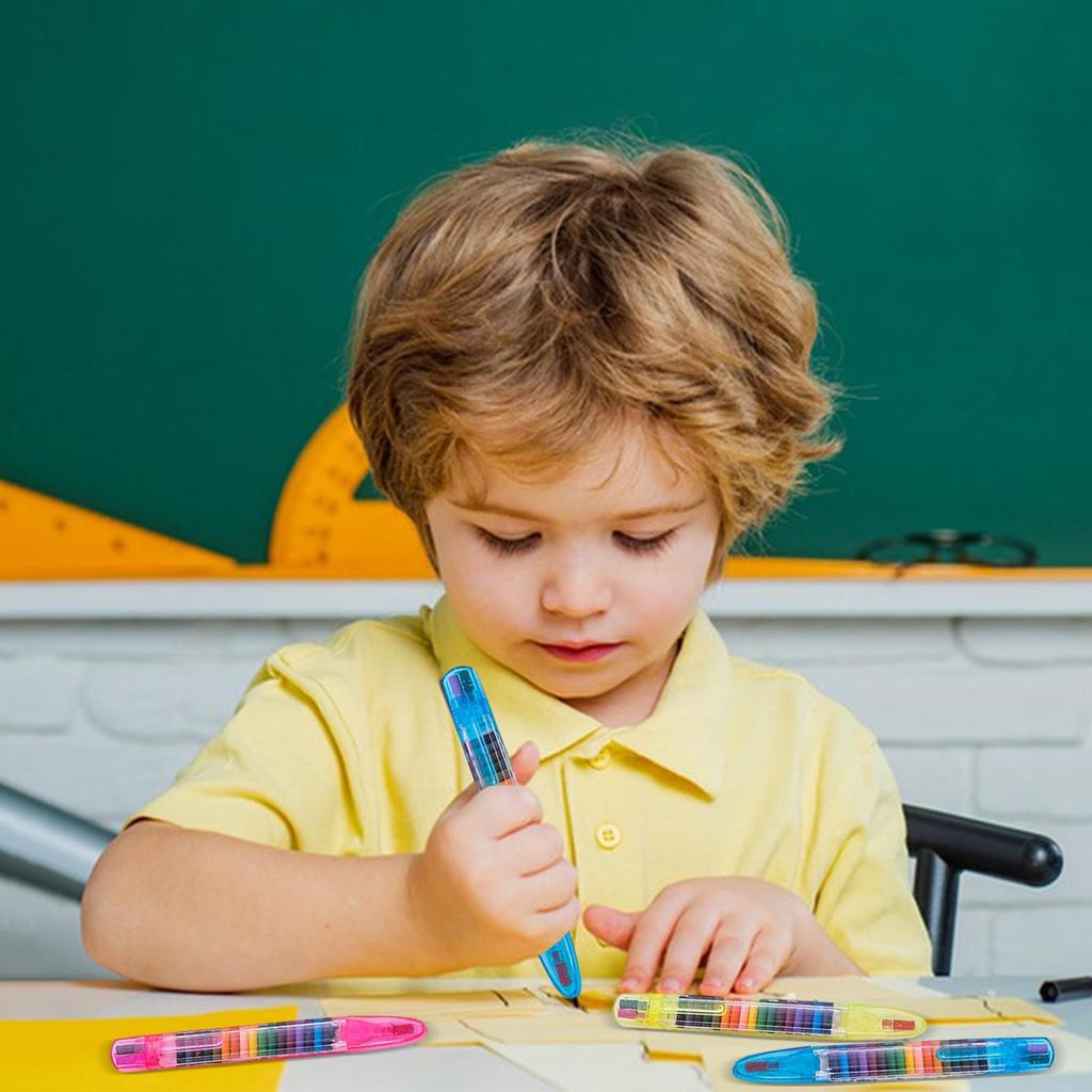 Cute Kawaii Crayons Oil Pastel Colored Graffiti Pen for Kids Painting Drawing Supplies Student Stationery 20 Colors