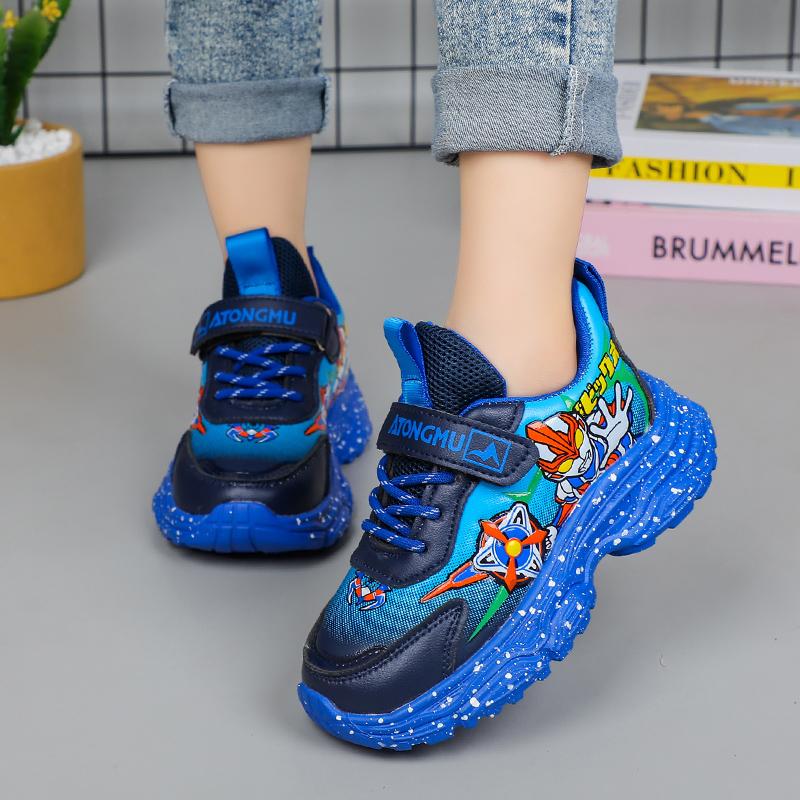 Fashion Kids Sports Walking Casual Shoes Boys Girls Kid's 4 Seasons Sneakers Cartoon Footwear for Child