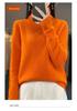 Women's Plus Size Mock Neck Wool Sweater: Soft, Skin-Friendly, Rolled Hem, Perfect for Autumn & Winter.