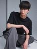 Beoteunseoul [Summer] Basic Line Nylon String Pants (Gray)