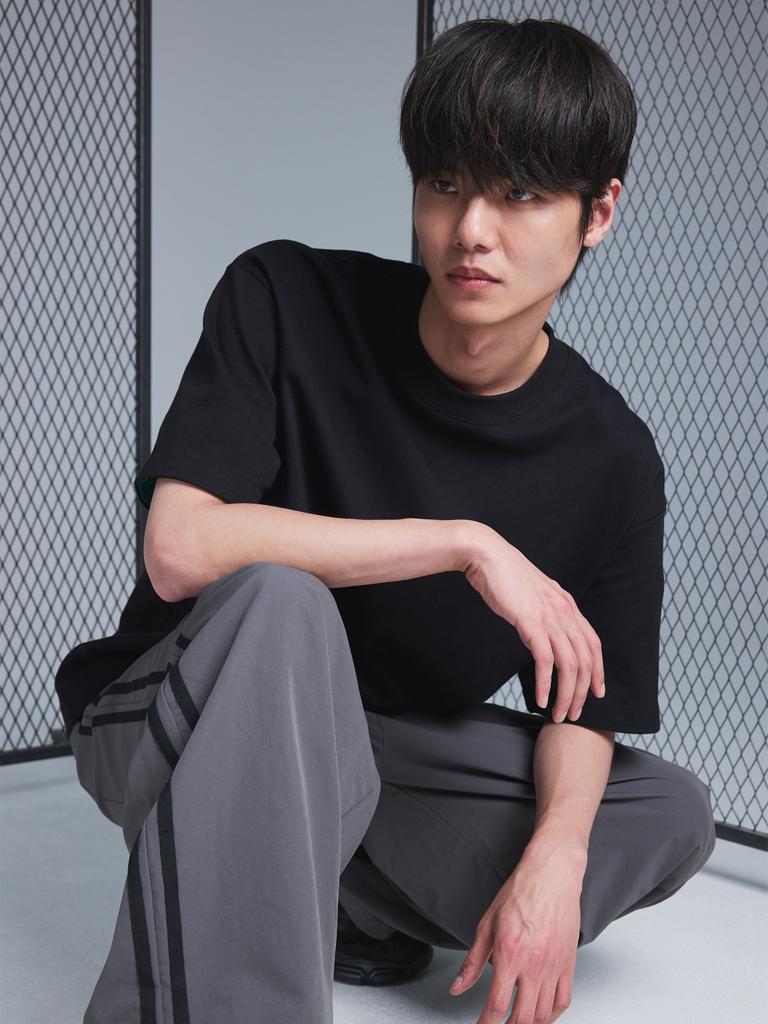 Beoteunseoul [Summer] Basic Line Nylon String Pants (Gray)