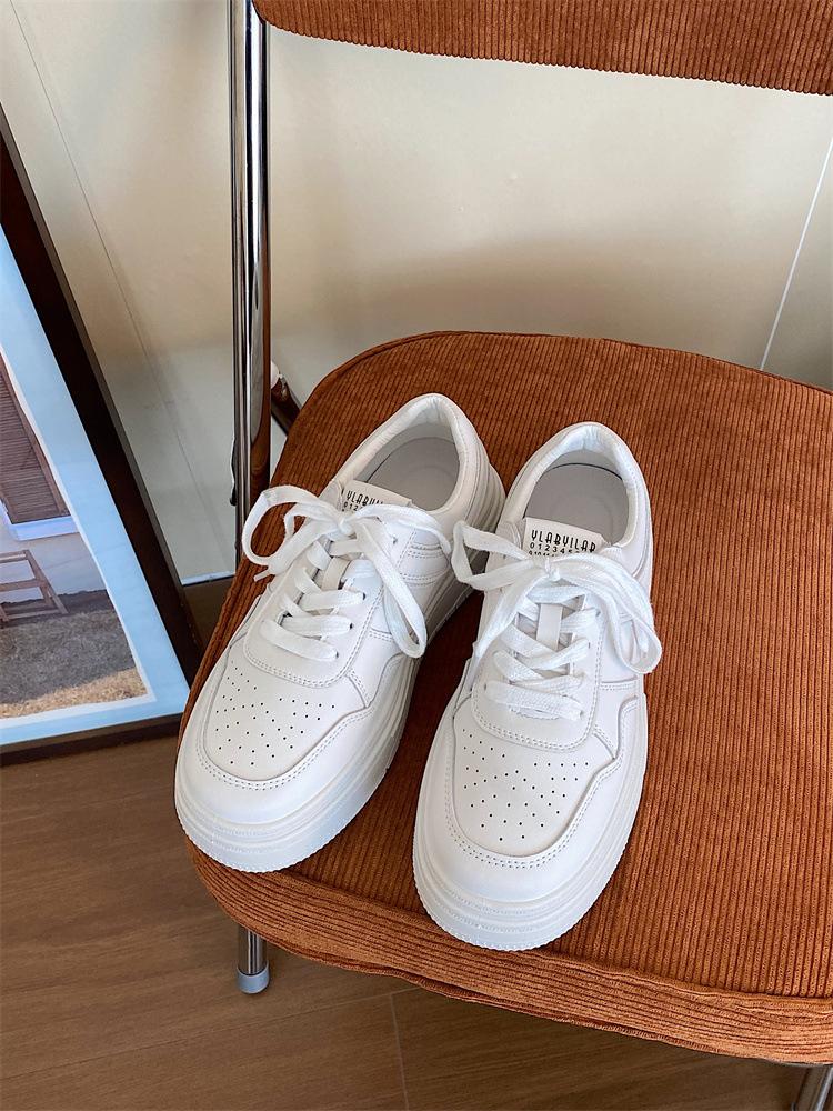 

Jinmi Home, Новые повседневные кеды женские ins Универсальные маленькие спортивные, увеличивающие рост, на толстой подошве, белые туфли, детские 40 белый