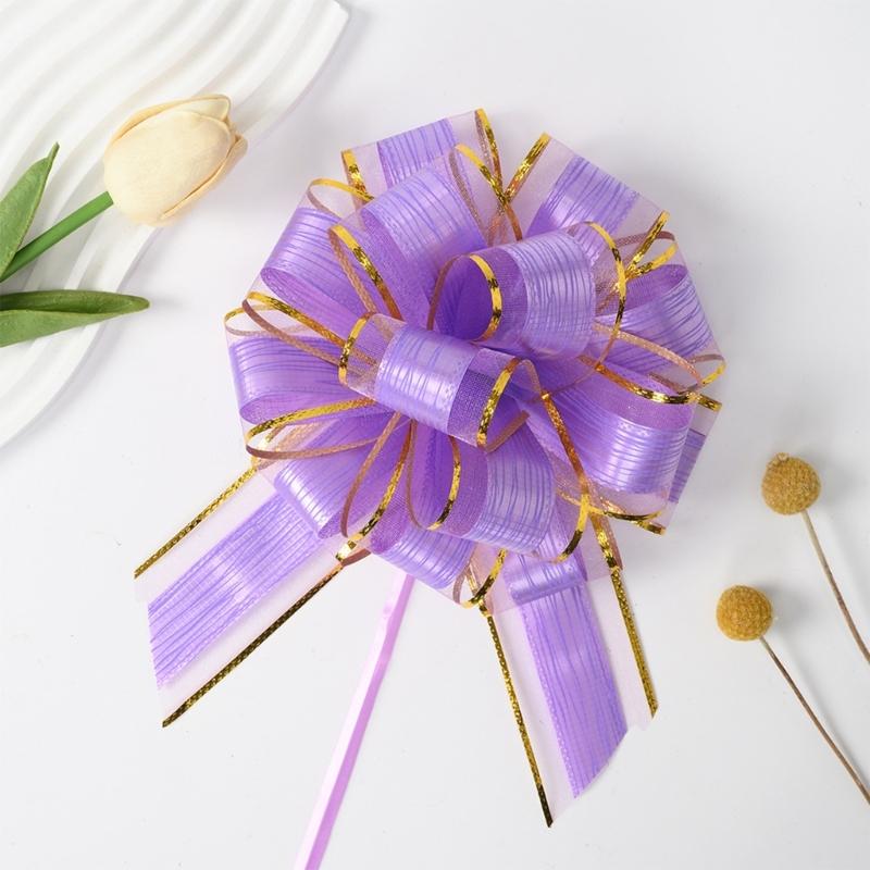 20 Pieces Pull Bows Gift Wrapping Pull Bows Ribbon Pull Bows for Christmas Wedding Baskets Valentine's Day Bows Multicolor