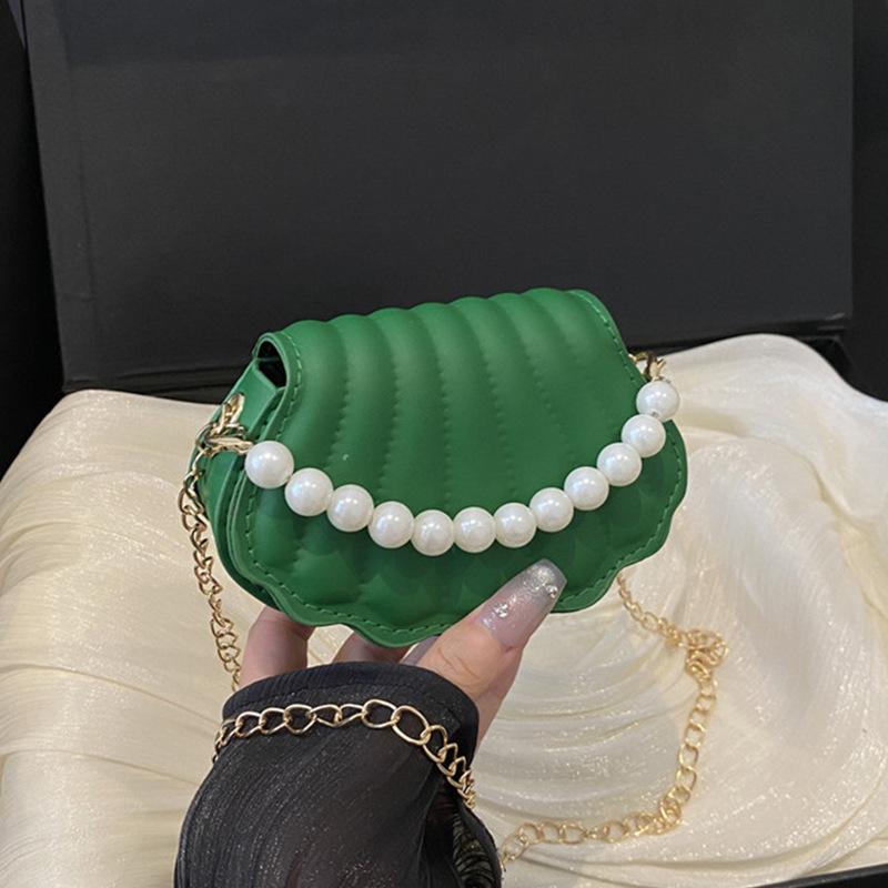 Niche Shell Bag 2025 Summer New Bag Women's Fashion Simple Shoulder Bag Casual Messenger Bag