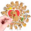 50 Cute Kapibara Stickers Healing Capybara Emoji Hand Account Material Decorative Stickers