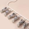Folding Stainless Steel Clothespin Portable Clothes Drying Multifunctional Laundry Hanger  Balcony