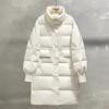 Women's Solid Mid-Length 90% Down Puffer Jacket