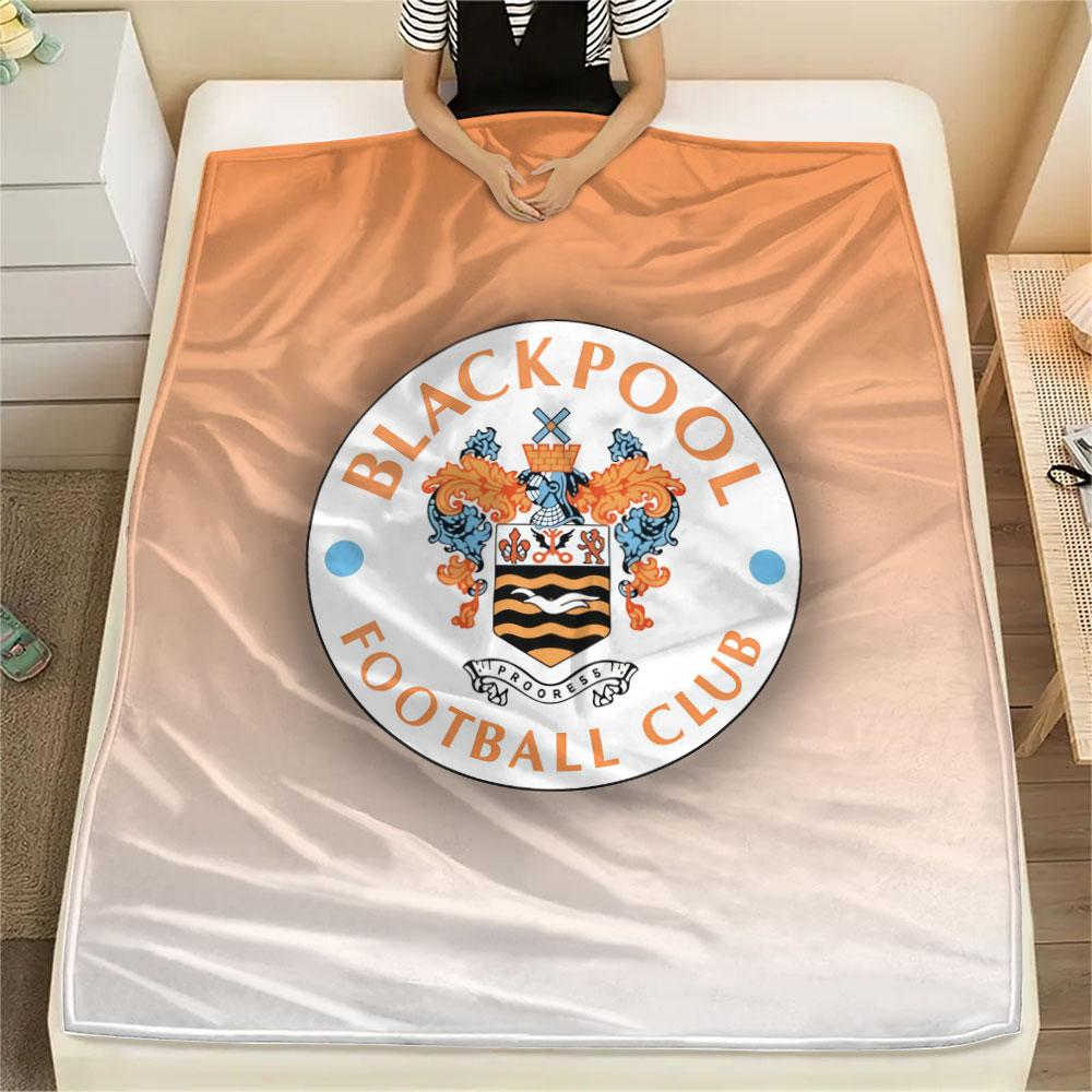 Coperta Blackpool F.C., Alta qualità, Confortevole per Tutte le Stagioni, Decorazione per la Casa, Calore e Comfort