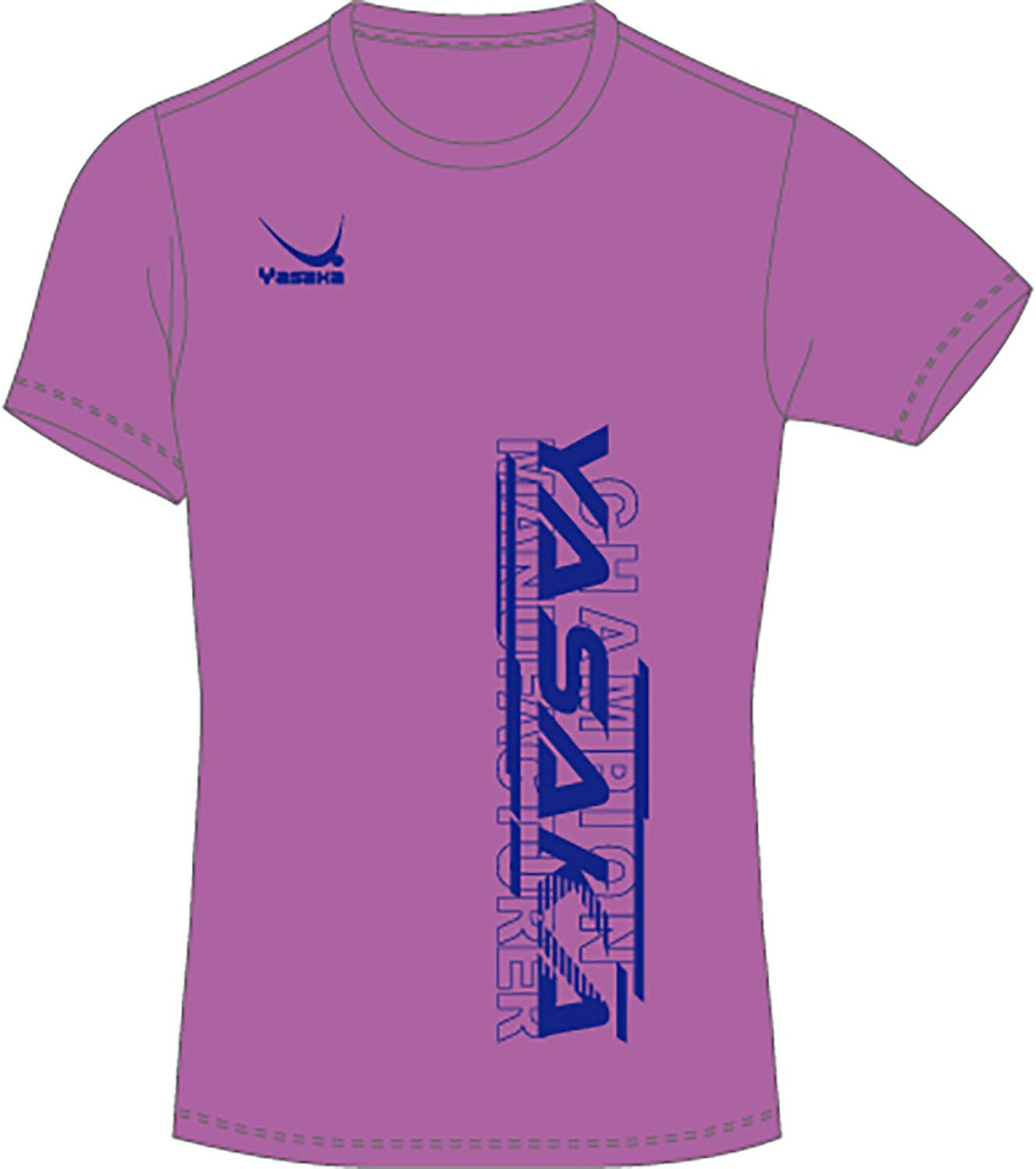 

Yasaka Table Tennis Logo Cat Medium T-Shirt, V, Practice, Y855, Lavender,