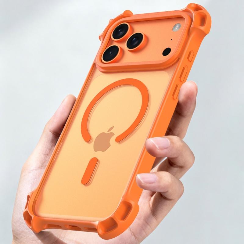 Luxury Drone Corners Shockproof for Magsafe Armor Case for iPhone 17 16 15 14 13 12 11 Pro Max Magnetic Clear Hard Phone Cover
