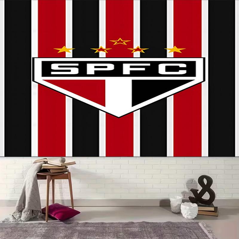 1pc São Paulo FC Logo Tapestry, Living Room, Bedroom, Office, Party Decor, Ideal Festive Gift