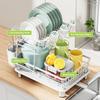 1pc Dish Rack,Kitchen Dish Drying Rack,Kitchen Dish Organizer Rack,2tier Tableware Storage Rack
