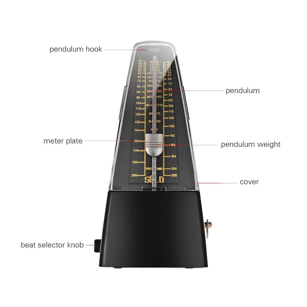 The New Standard Precision Mechanical Metronome Is Suitable for Piano, Guitar, Violin, Bass and Other Instruments