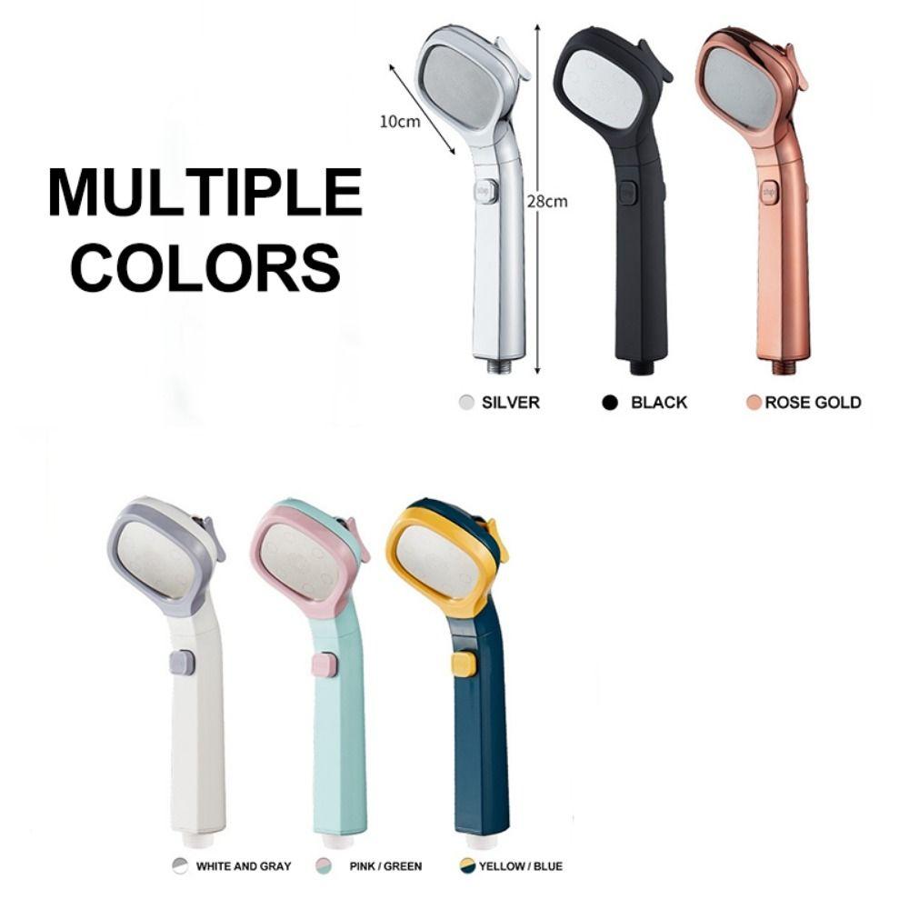 Wassersparender, verstellbarer Duschkopf mit Ein-Tasten-Stopp-Wassersprüher und 4 Modi für den Haushalt