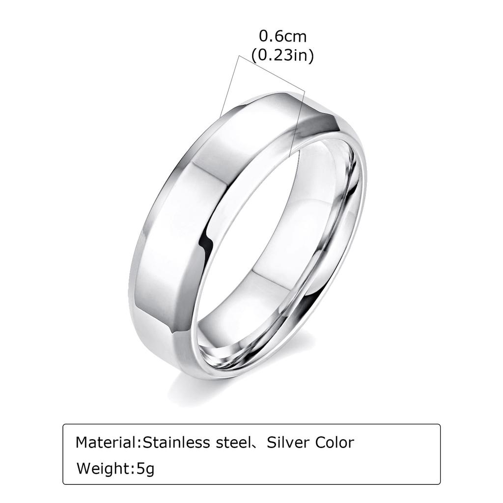 6mm 8mm Stainless Steel Rings Gold Color Brushed Surface Wedding Ring for Men Women Couple Engagement Finger Jewelry Gifts