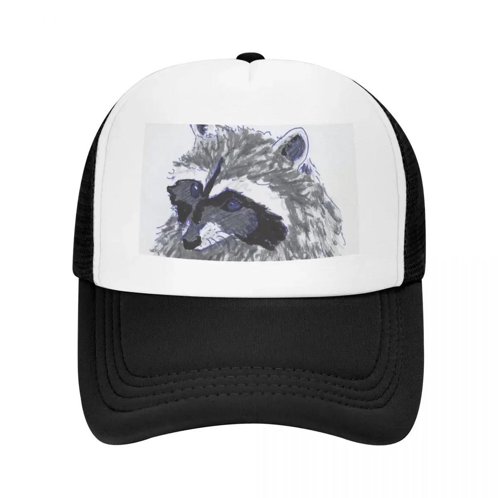Sketch of a raccoon Baseball Cap Funny hats luxury woman cap western Hat Luxury Brand Male Womens