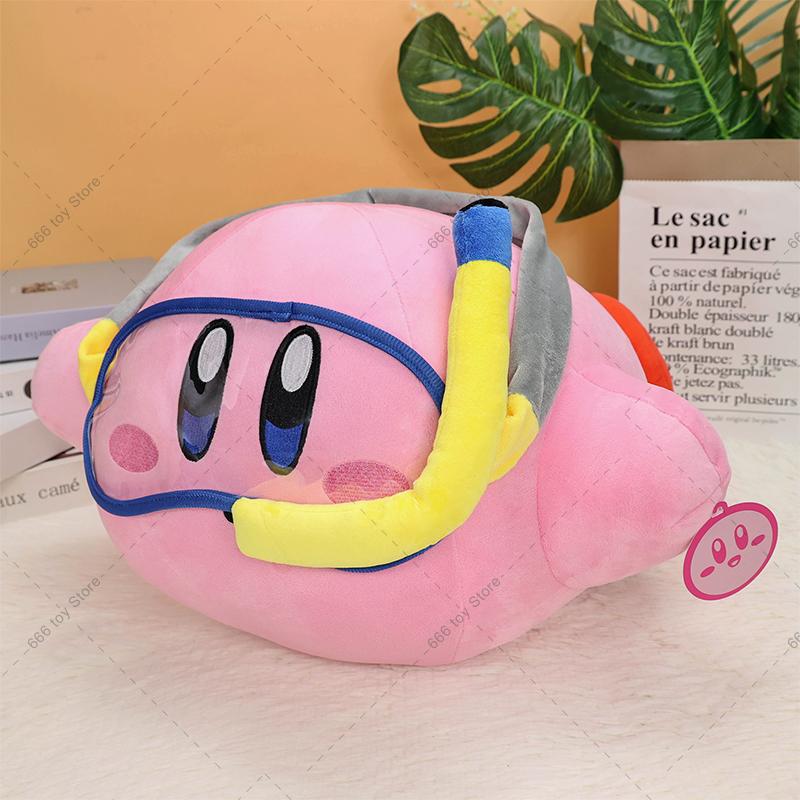 New Big Size Anime Star Kirby Diving Kirby Stuffed Peluche Plush High Quality Toys Christmas Birthday Great Gift 45x40x29CM