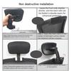 Black Computer Chair Headrest Sponge Office Chair Headrest New Office Chair Extender  Office