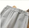 Girls' Split Micro-Flare Sweatpants: Solid Color Elastic Casual Sports Pants for Spring and Autumn