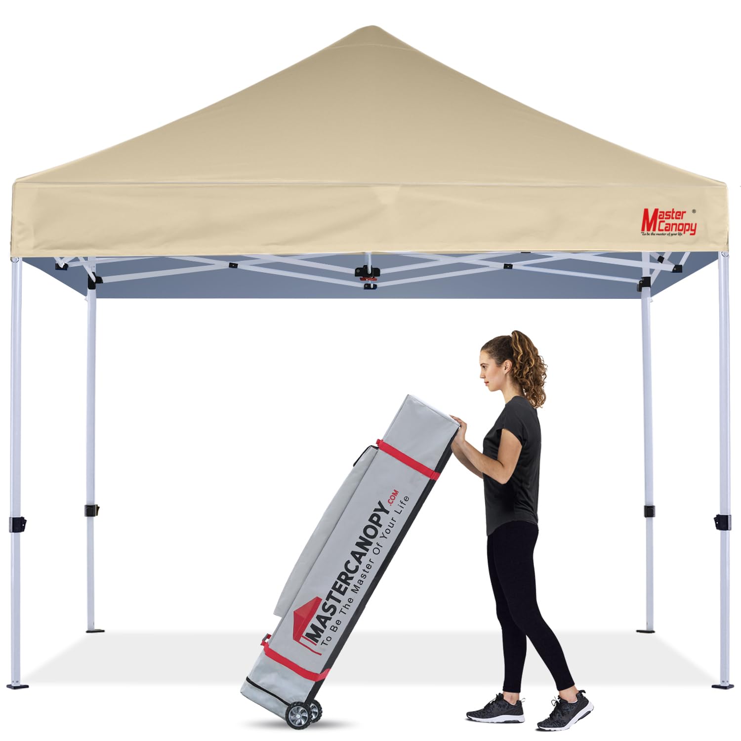 

MASTERCANOPY Брезентовий намет One-Touch 3M Commercial Outdoor Трирівневий сталевий каркас Водостійкий УФ-захист (Вага мотузки з кілочками