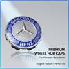 4 Stück 75MM Auto-Emblem Radnabenkappe Abdeckungen Auto-Felgenabdeckung für Mercedes benz AMG W204 W203 W212 W211 W124 W210 GLC GLE E CLA GLA W205