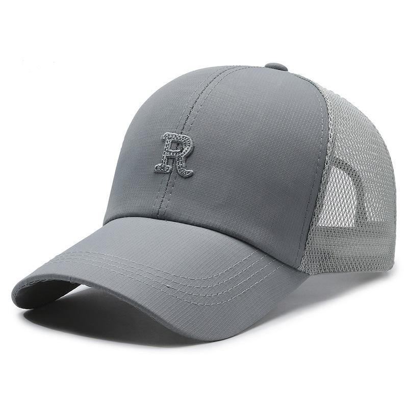 Spring and summer breathable baseball cap light and thin mesh cap R standard cap men's and women's outdoor visor fishing cap