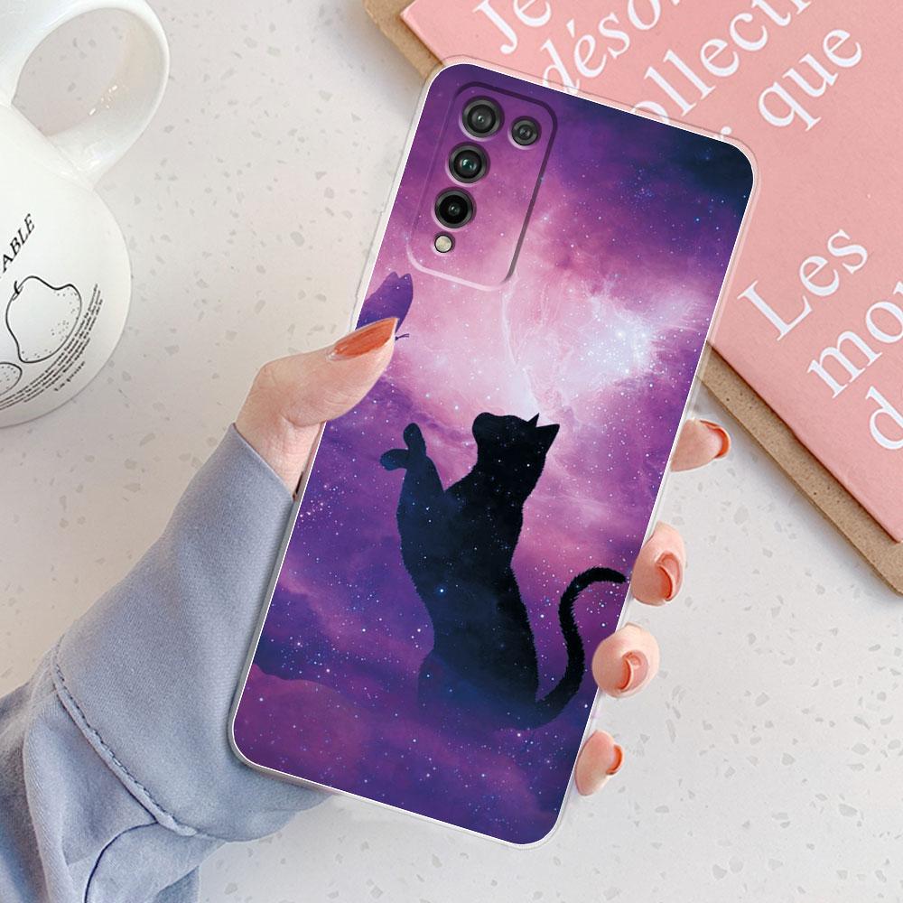 For Honor 10X Lite Case Cover DNN-LX9 Honor10X Lite 10 X Lite Chic Girl Marble Silicone Clear Phone Case For Honor 10X Lite Cute