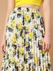 Women's Floral Printed Polyester, Crepe Comfortable Maxi Skirt