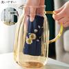 Pokaro Tea Barley Tea 2 Tea Glass Water Cold Carafe for Barley Iced Fruit and Elegant and Modern Design with 2000ml Pot/Pitcher, Liters,
